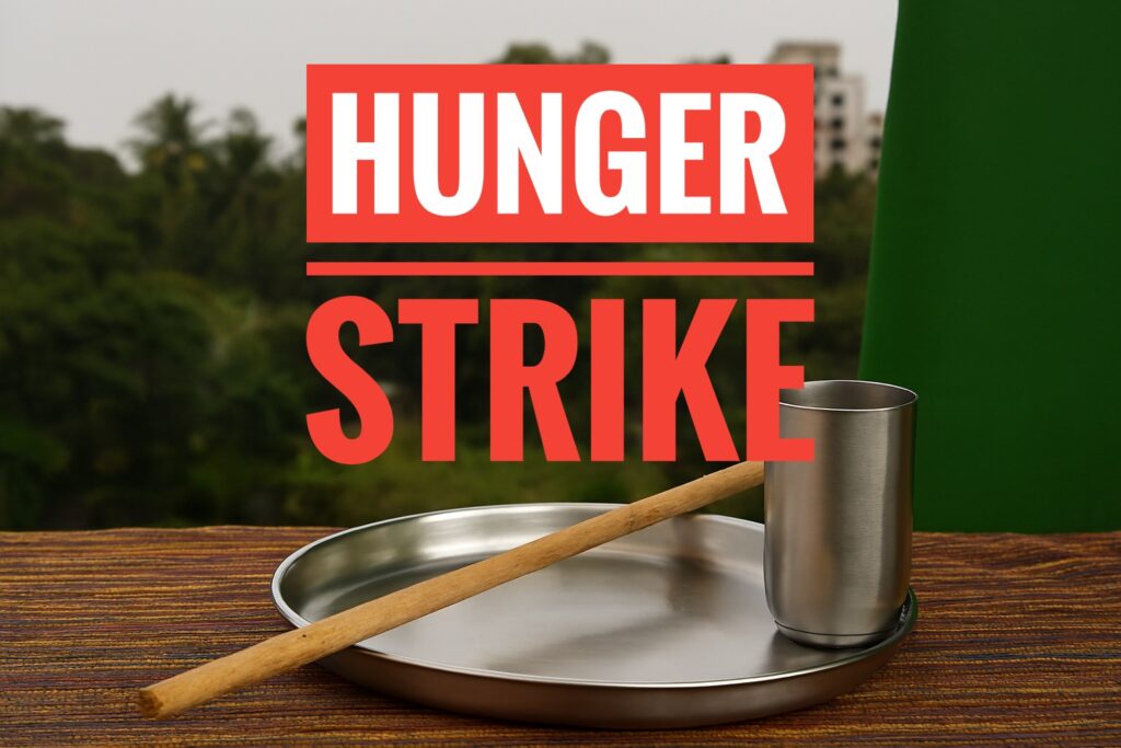 बेकायदेशीर मुरूम उत्खननाविरोधात सामाजिक कार्यकर्त्याचे उपोषण; आरोपींचे शस्त्र परवाने रद्द करण्याची मागणी