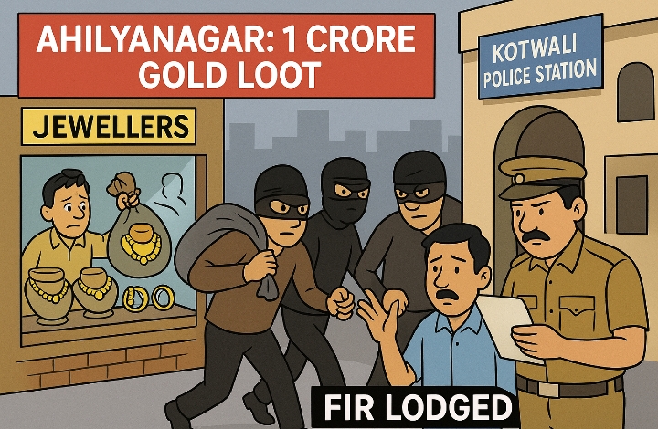 शहरात सोनाराचे १ कोटींचे सोने लंपास; कारागिरांनीच केला डाव, कोतवाली पोलिसांत गुन्हा दाखल